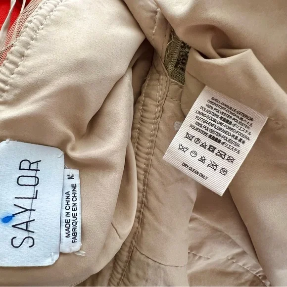 Saylor NYC Frankie Sequin Embroidered Mini Dress Bodycon Sweetheart Swifties M - Picture 10 of 15